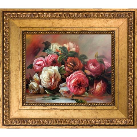 Pierre-Auguste Renoir 'Discarded Roses' Hand Painted Oil Reproduction