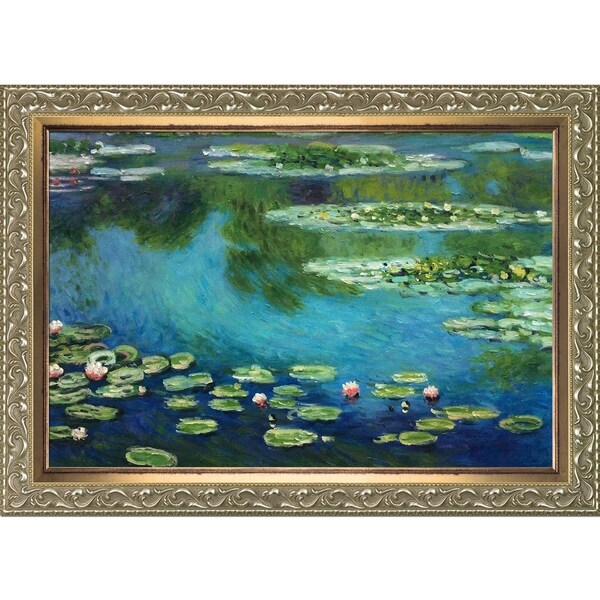 Claude Monet 'Water Lilies' Hand Painted Oil Reproduction