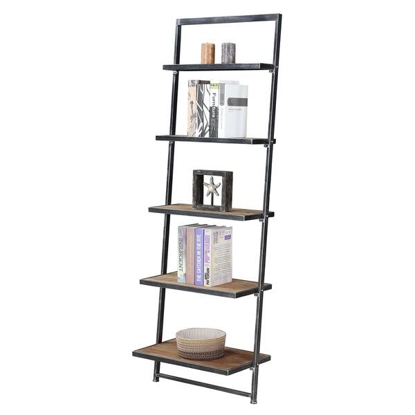 Shop Convenience Concepts Laredo Brown 5 Tier Ladder Bookshelf