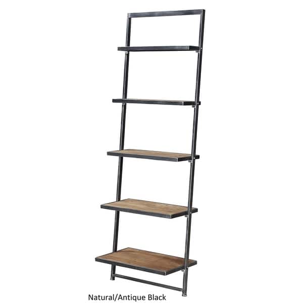 Shop Convenience Concepts Laredo Brown 5 Tier Ladder Bookshelf