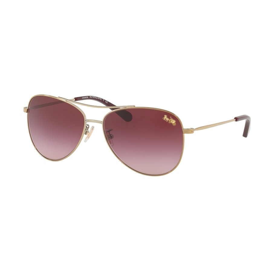 Coach Sunglasses Burgundy w//Burgundy Gradient Lens