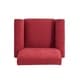 preview thumbnail 8 of 11, Copper Grove Herve Brick Red Velvet Traditional Arm Chair