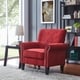 preview thumbnail 1 of 11, Copper Grove Herve Brick Red Velvet Traditional Arm Chair