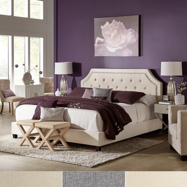 Hayley Arched Bridge Upholstered Platform Bed by iNSPIRE Q Bold