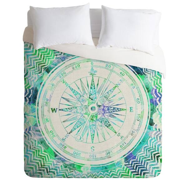 Shop Follow Your Own Path Mint Duvet Cover Free Shipping Today