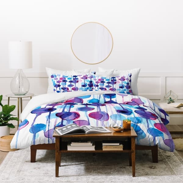 Shop Abstract Watercolor Duvet Cover Free Shipping Today