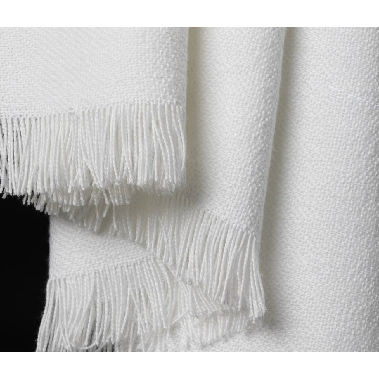 Bright white throw online blanket