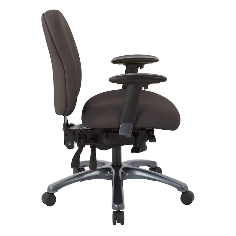 Pro-Line II Multi-Function Mid Back Chair with Seat Slider and Titanium Finish Base