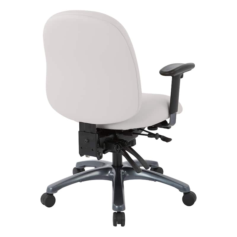 Pro-Line II Multi-Function Mid Back Chair with Seat Slider and Titanium Finish Base