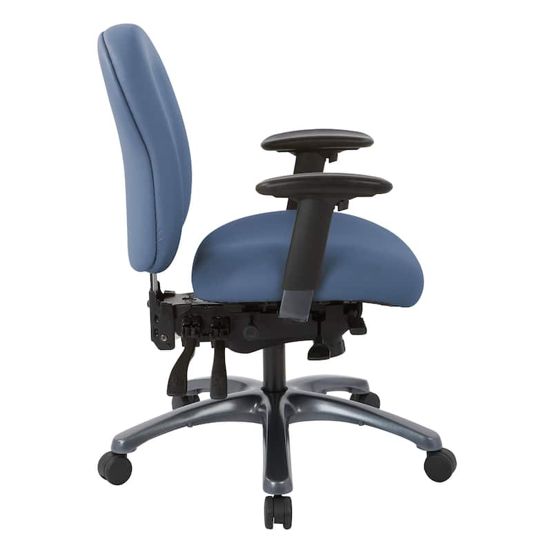 Pro-Line II Multi-Function Mid Back Chair with Seat Slider and Titanium Finish Base