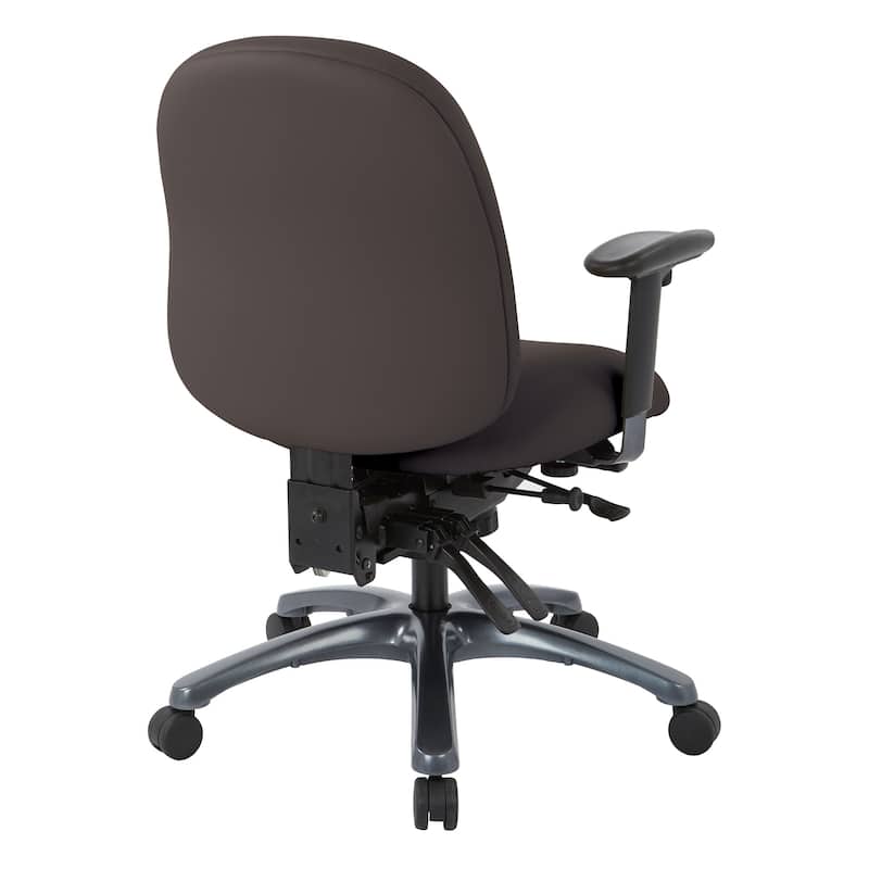 Pro-Line II Multi-Function Mid Back Chair with Seat Slider and Titanium Finish Base