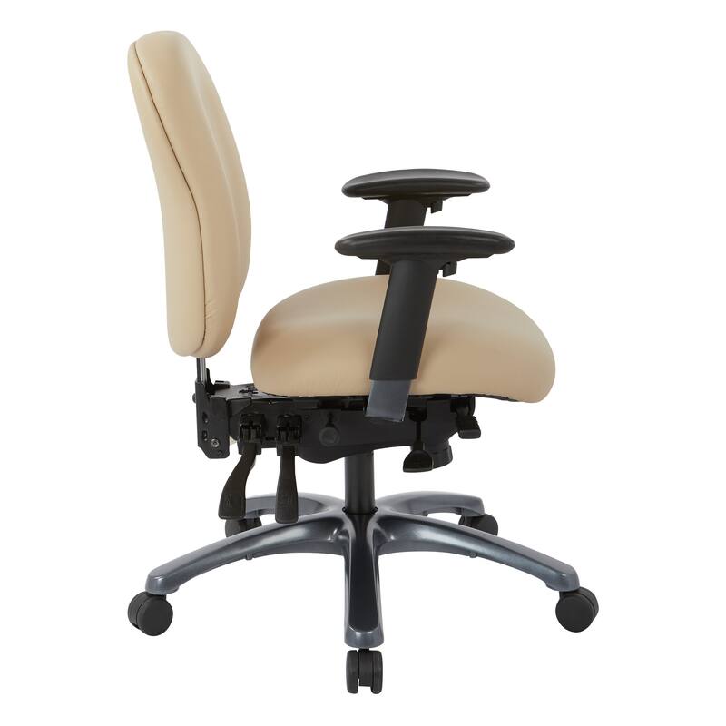 Pro-Line II Multi-Function Mid Back Chair with Seat Slider and Titanium Finish Base