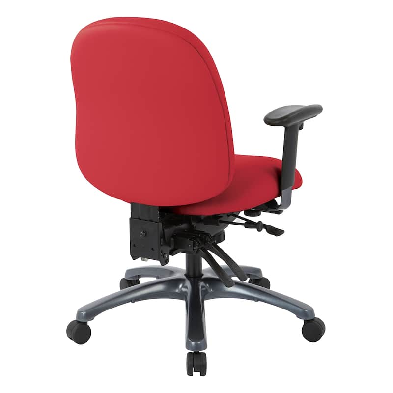 Pro-Line II Multi-Function Mid Back Chair with Seat Slider and Titanium Finish Base