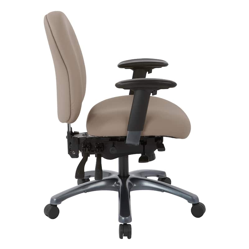 Pro-Line II Multi-Function Mid Back Chair with Seat Slider and Titanium Finish Base