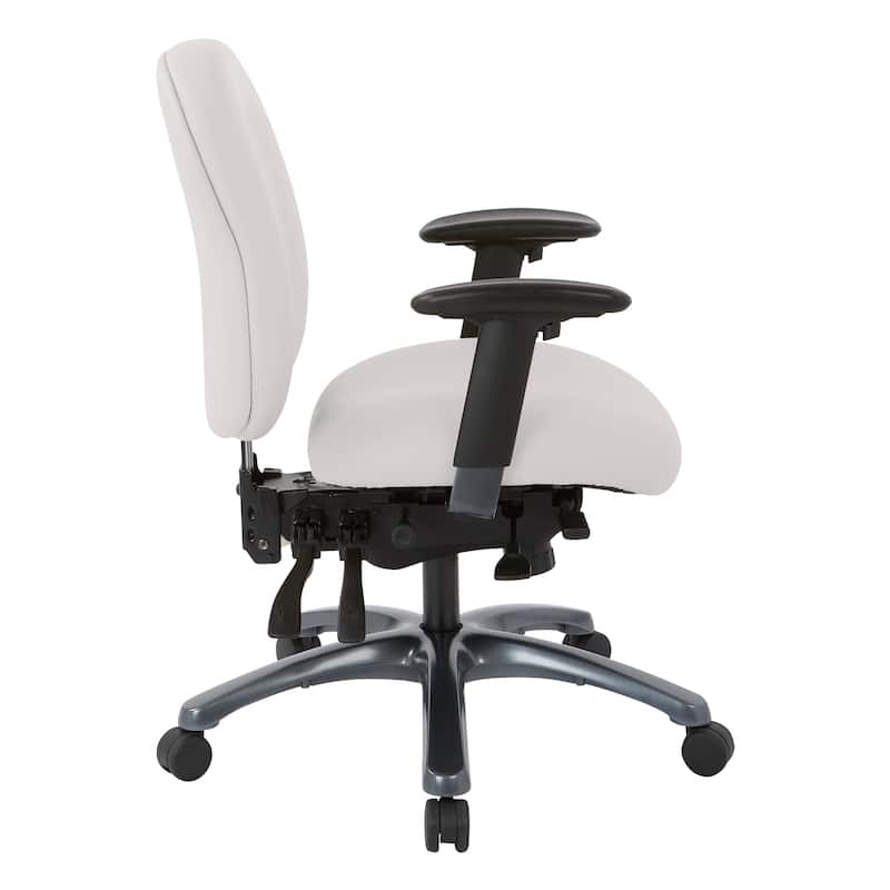 Pro-Line II Multi-Function Mid Back Chair with Seat Slider and Titanium Finish Base