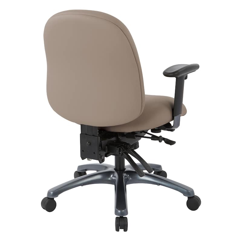 Pro-Line II Multi-Function Mid Back Chair with Seat Slider and Titanium Finish Base