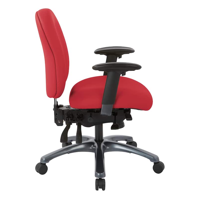 Pro-Line II Multi-Function Mid Back Chair with Seat Slider and Titanium Finish Base