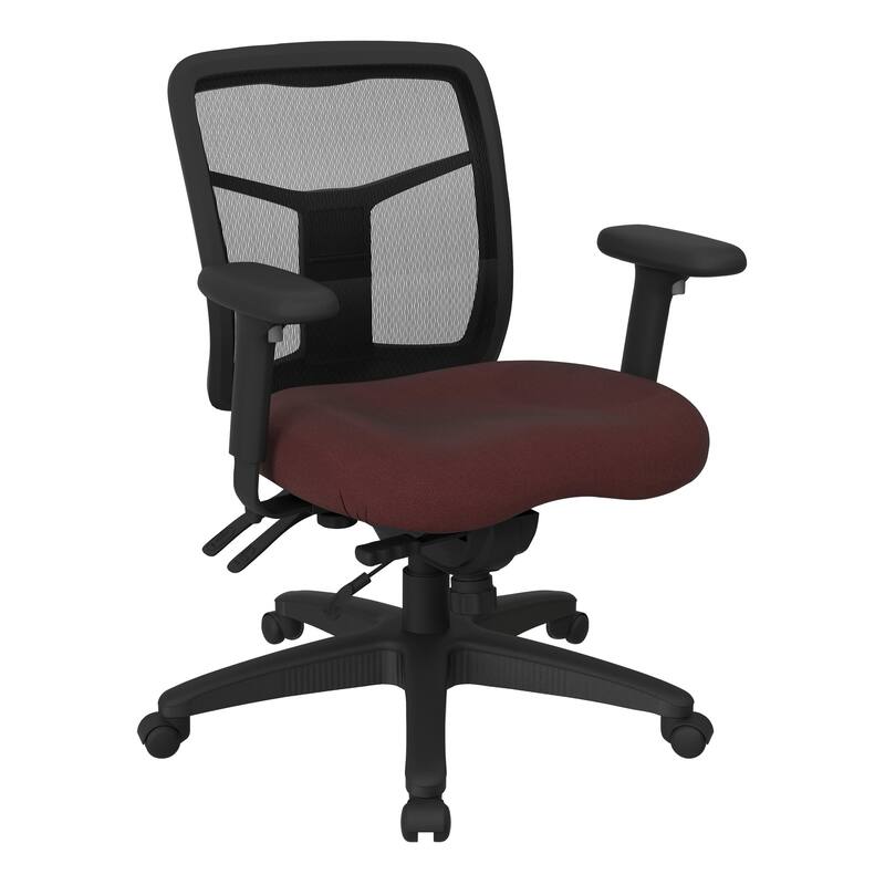 Mid Back Office Chair - icon burgundy