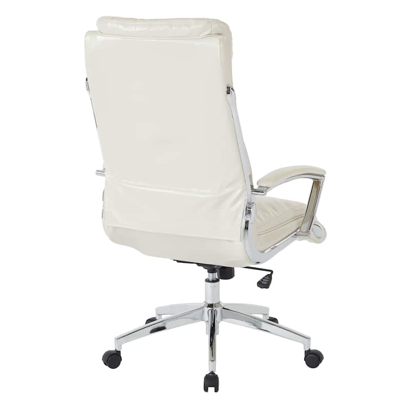 Work Smart Executive Faux Leather High Back Chair