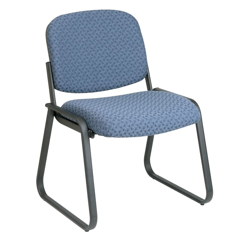 Deluxe Sled Base Armless Chair with Designer Plastic Shell