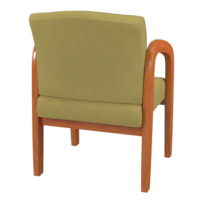 Work Smart Medium Oak Finish Wood Visitor Chair
