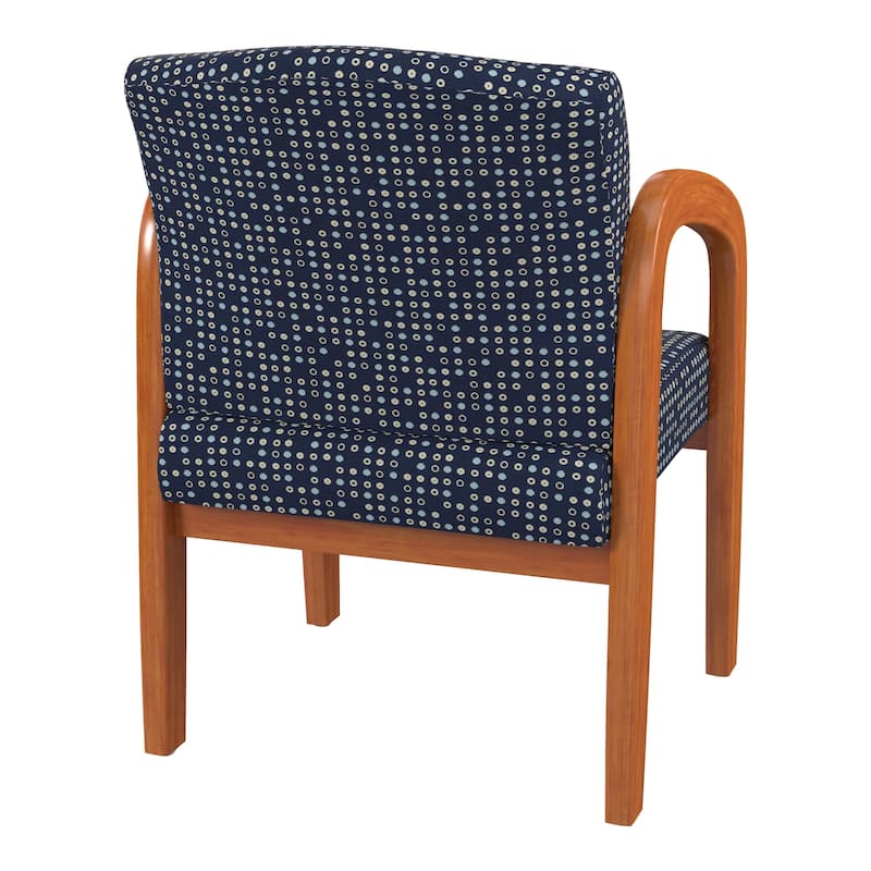 Work Smart Medium Oak Finish Wood Visitor Chair