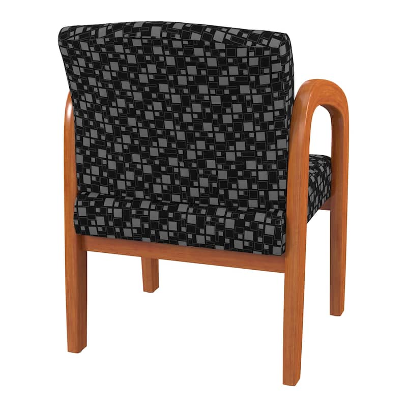 Work Smart Medium Oak Finish Wood Visitor Chair