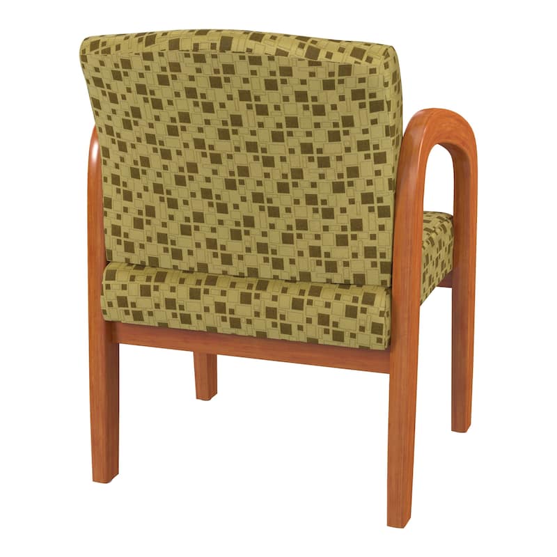 Work Smart Medium Oak Finish Wood Visitor Chair