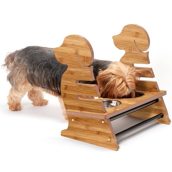 Shop Furhaven Adjustable Pet Feeder Stand Puppy Style Free