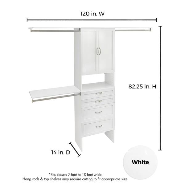 Shop Closetmaid Suitesymphony 25 In Closet Organizer With Shelves