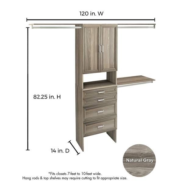Shop Closetmaid Suitesymphony 25 In Closet Organizer With Shelves