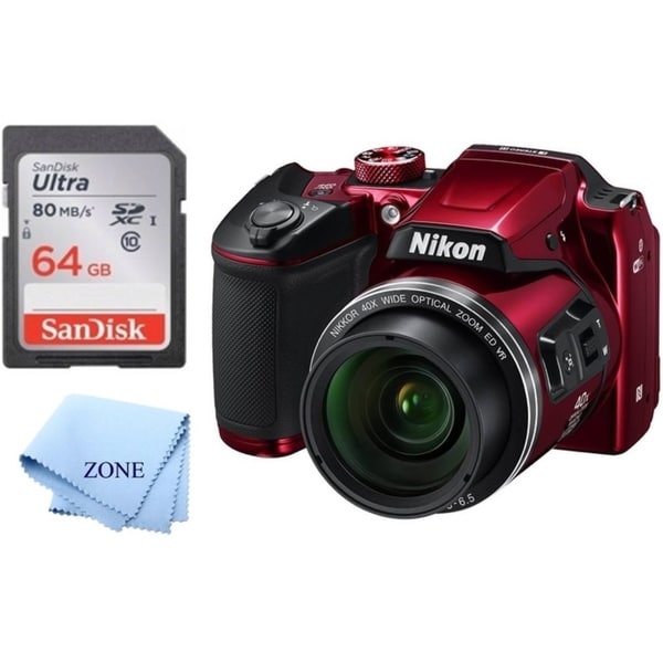 Shop Nikon COOLPIX B500 16MP Digital Camera with 3 Inch TFT LCD Screen Nikkor Lens with 40x 