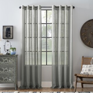 eclipse liberty grommet top sheer curtain panel