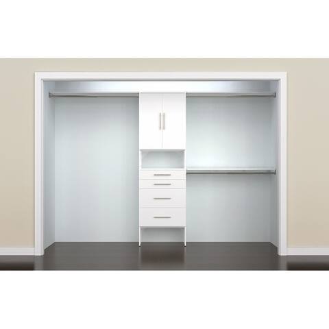 Closet Organizers Systems Online At Our Best Closetmaid Suitesymphony 25 Inch Closet Organizer With 4 Drawers And Cabinet