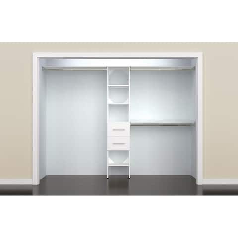 Closet Organizers Systems Online At Our Best Closetmaid Suitesymphony Modern 16 In Closet Organizer With Shelves And 2 Drawers