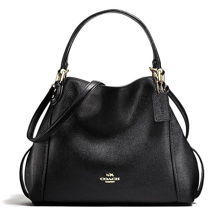 coach edie 28 black