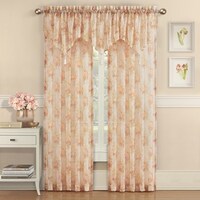 Royal Court Eliana Crushed Sheer Floral Window Panel - Bed Bath ...