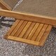 Banzai Outdoor Wicker and Wood Chaise Lounge with Pull-Out Tray（Set of 2) by Christopher Knight Home - Thumbnail 4