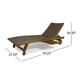 Banzai Outdoor Wicker and Wood Chaise Lounge with Pull-Out Tray（Set of 2) by Christopher Knight Home - Thumbnail 2