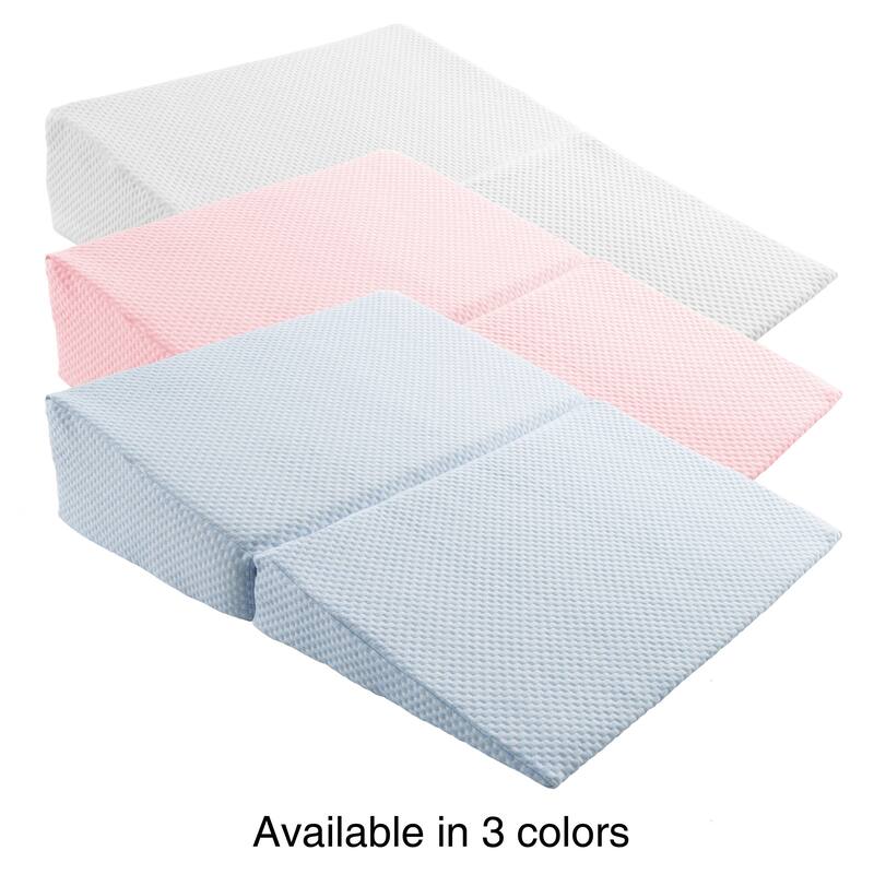Folding Memory Foam Wedge Pillow with Bamboo from Rayon Fiber Cover by Lavish Home