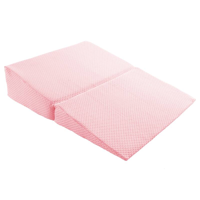 Folding Memory Foam Wedge Pillow with Bamboo from Rayon Fiber Cover by Lavish Home