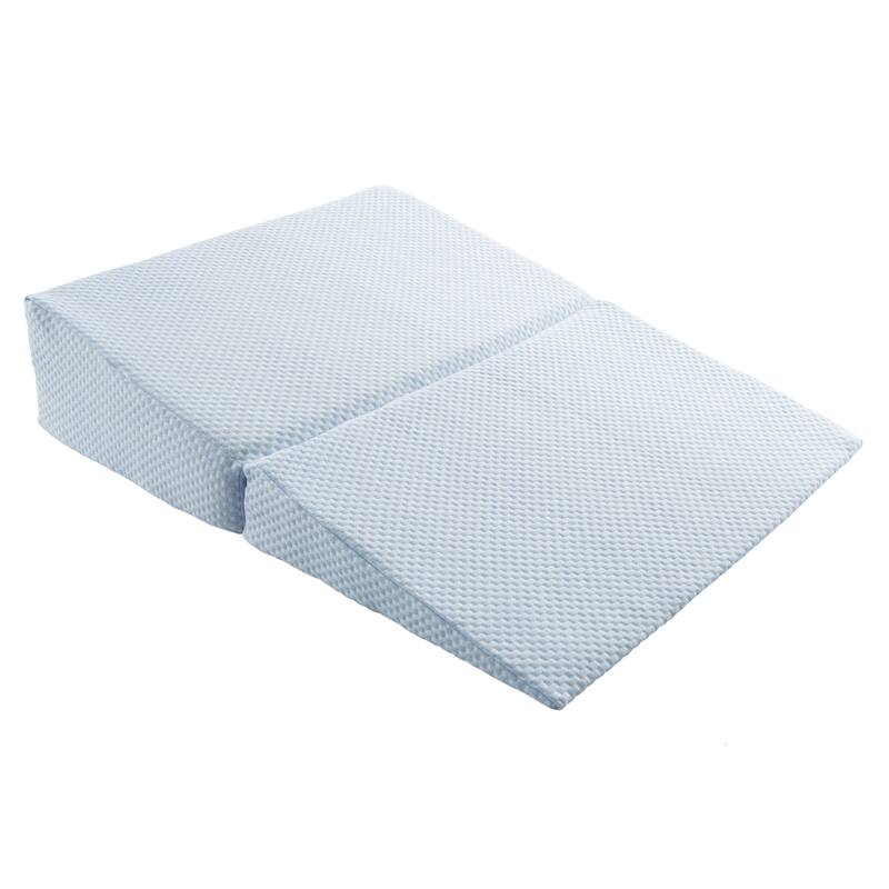 Folding Memory Foam Wedge Pillow with Bamboo from Rayon Fiber Cover by Lavish Home