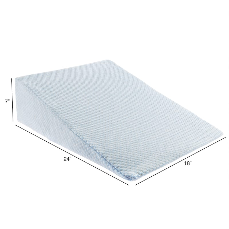 Wedge Memory Foam Pillow with Bamboo from Rayon Fiber Cover by Lavish Home