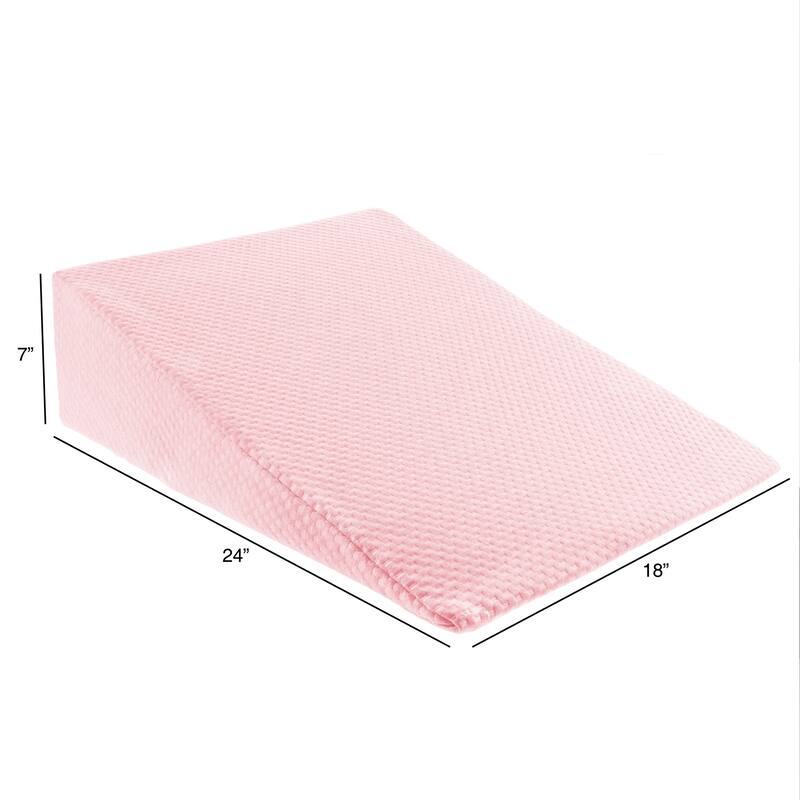 Wedge Memory Foam Pillow with Bamboo from Rayon Fiber Cover by Lavish Home