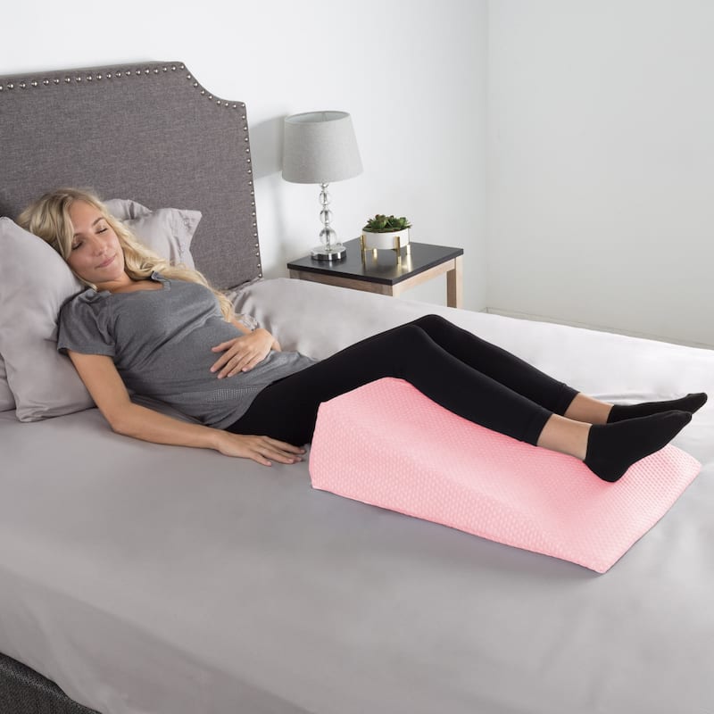 Wedge Memory Foam Pillow with Bamboo from Rayon Fiber Cover by Lavish Home