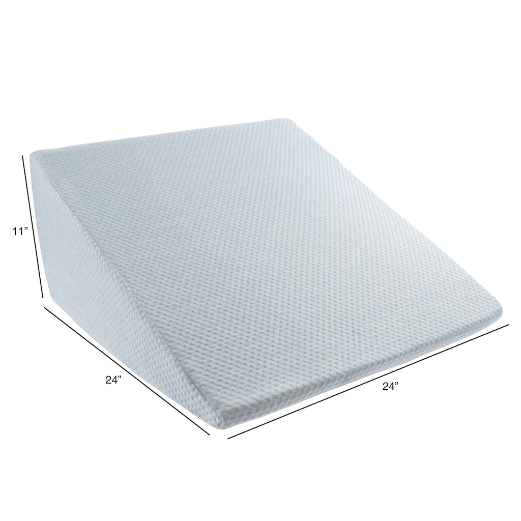 Extra High Memory Foam Wedge Pillow with Bamboo from Rayon Fiber Cover by Lavish Home