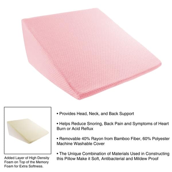 How high should an acid reflux pillow be