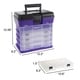preview thumbnail 4 of 20, Portable Tool Box - Small Parts Organizer with Drawers and Customizable Compartments for Hardware by Stalwart Purple