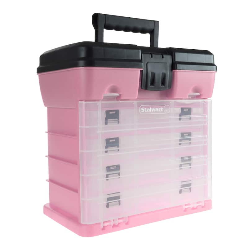 Portable Tool Box - Small Parts Organizer with Drawers and Customizable Compartments for Hardware by Stalwart