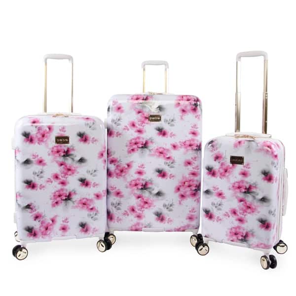 Bebe Juliette 3 Pc Hardside Spinner Luggage Set Overstock
